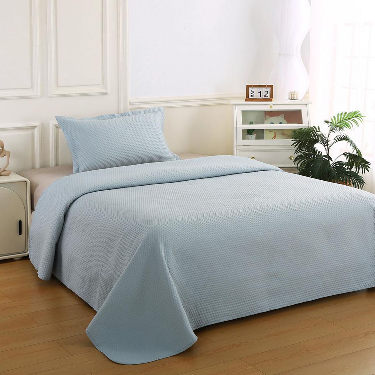 IDETEX - Quilt 1.5 plazas Atenas Gris 