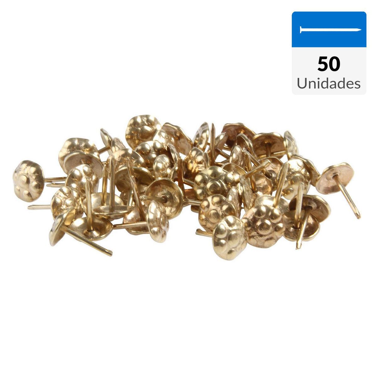 FACTA - Clavo tapicero 11 mm 50 unidades bronce