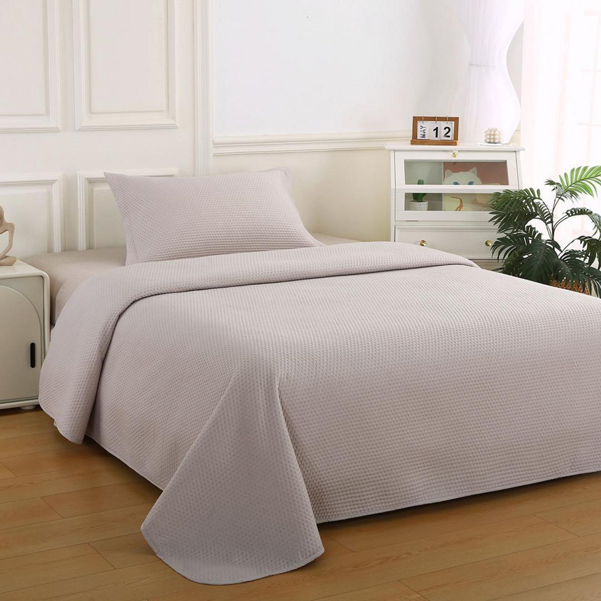 IDETEX - Quilt 1.5 plazas Atenas Beige 