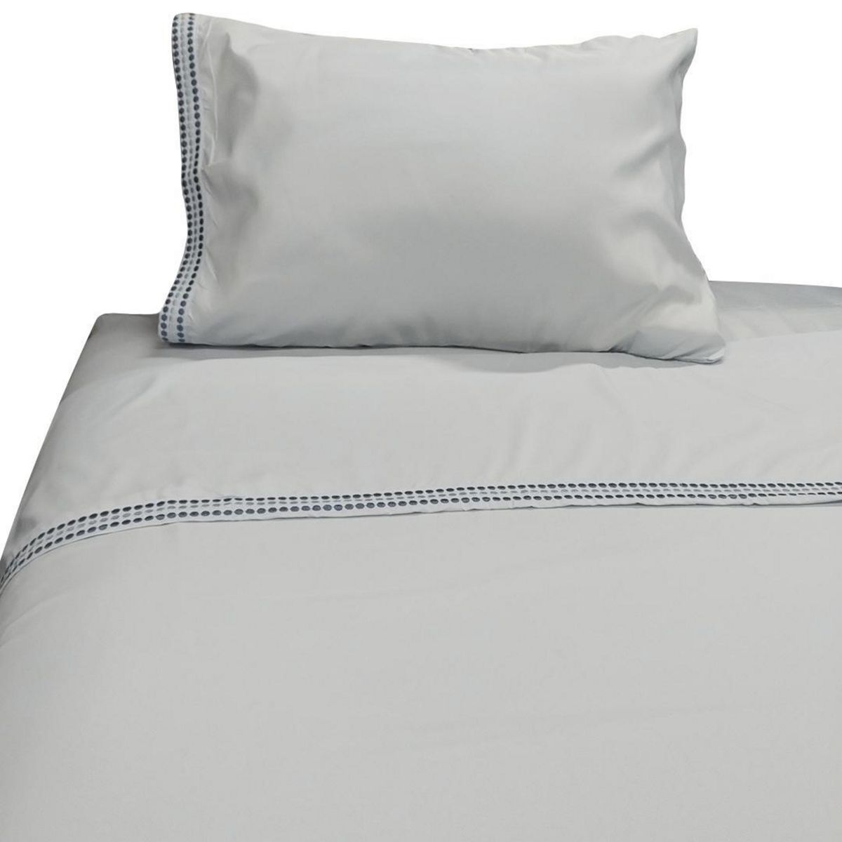 IDETEX - Sábana Sabana bordada 1.5 plazas Celeste