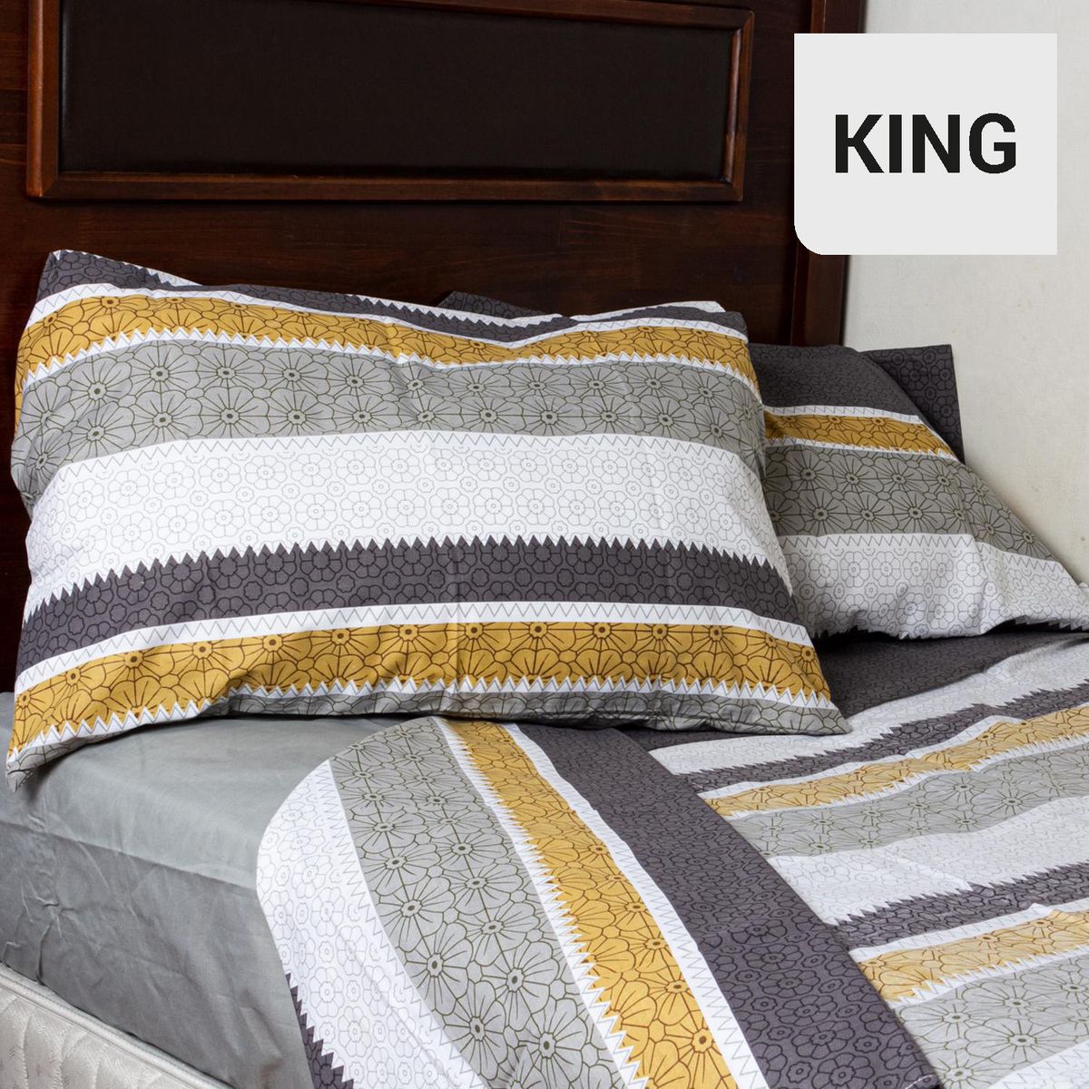 MASEL - Juego de Sábanas 144 Hilos Rayas