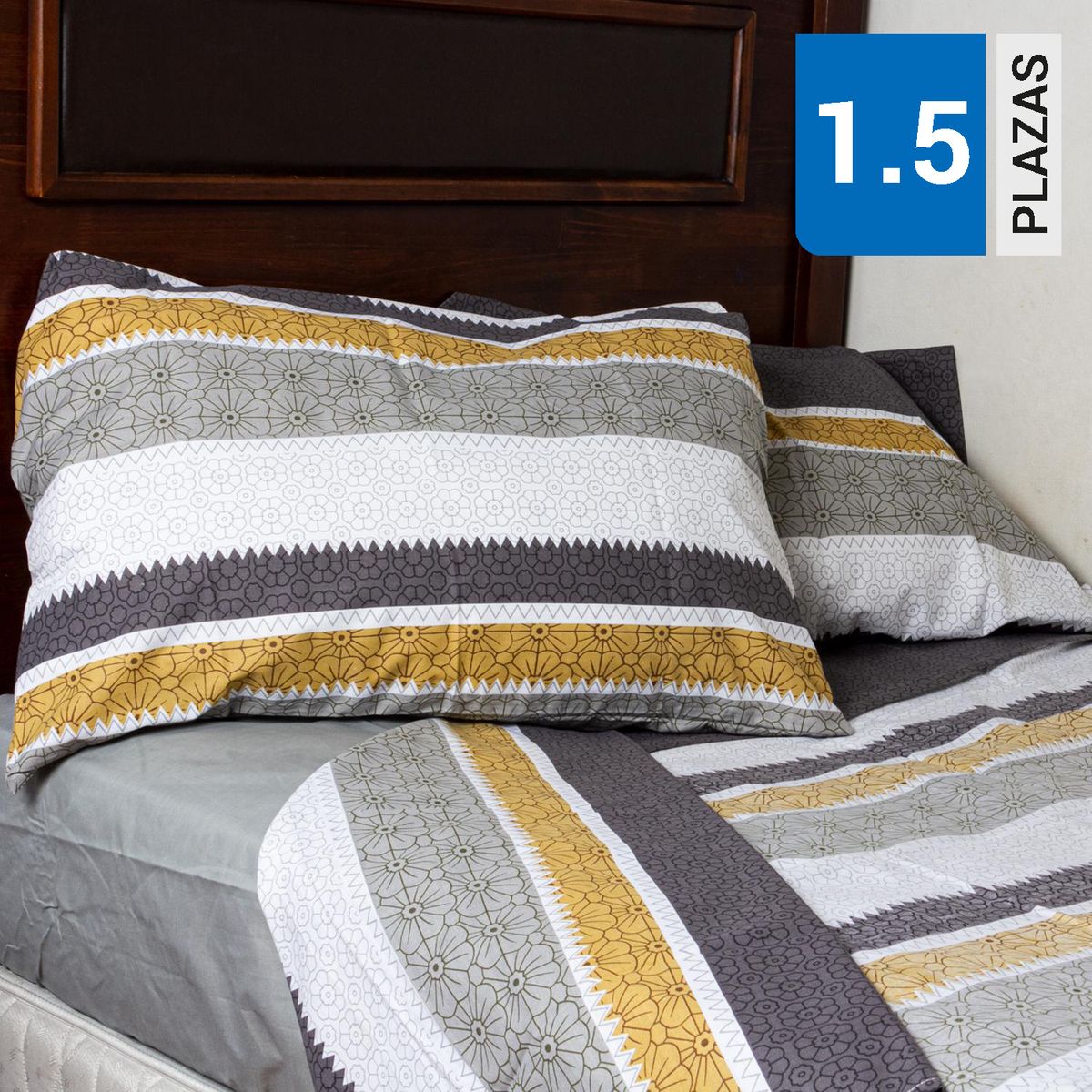 MASEL - Juego de Sábanas 144 Hilos Rayas