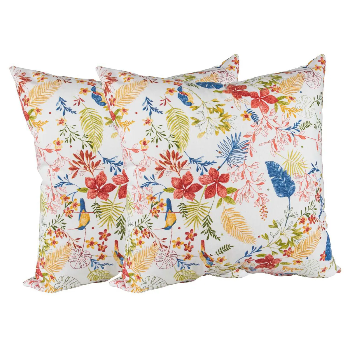 MASEL - Set de cojines Española estampada Azul 50x50 cm