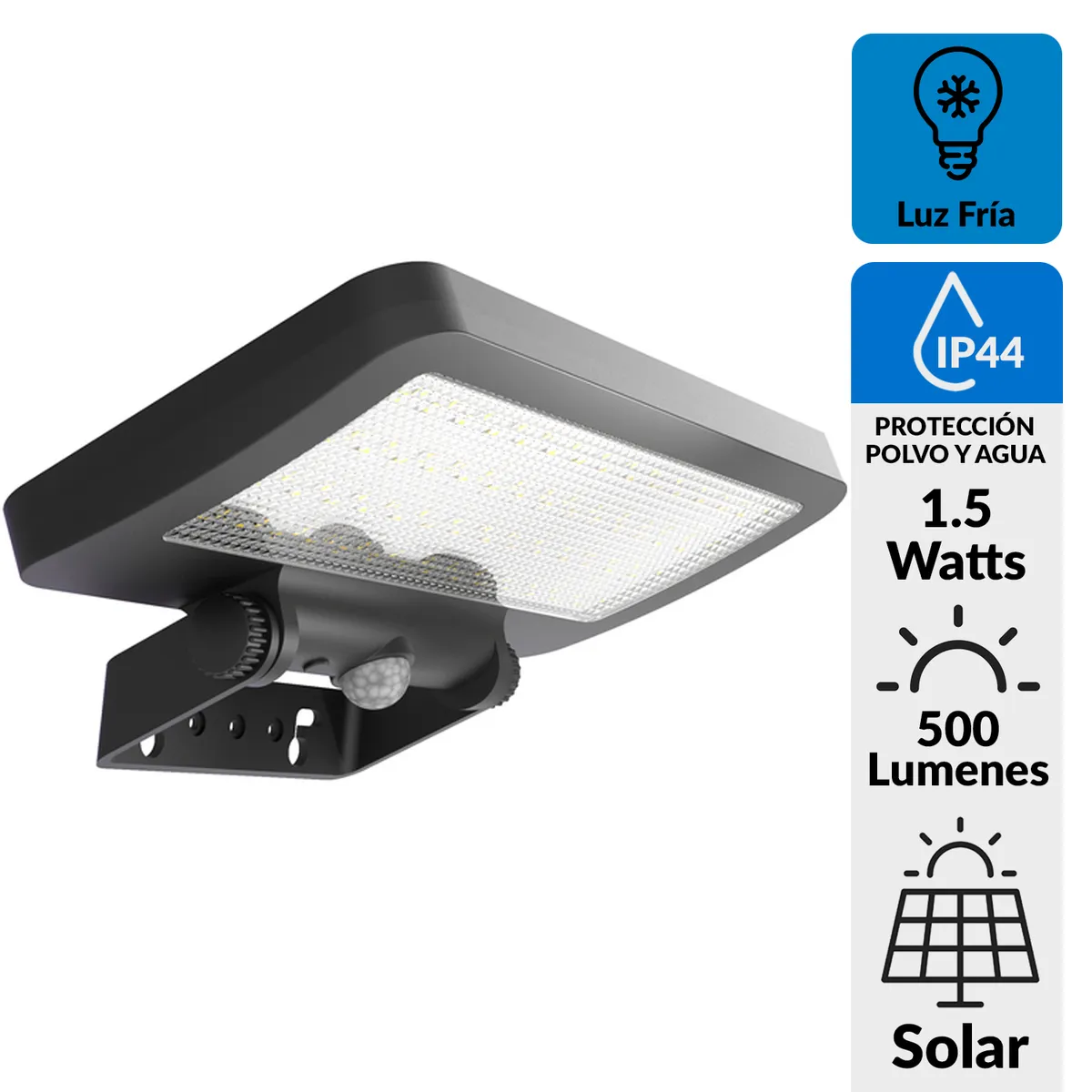 HALUX - Reflector Solar con Sensor 1.5 W IP 44 500 lm Luz Fría