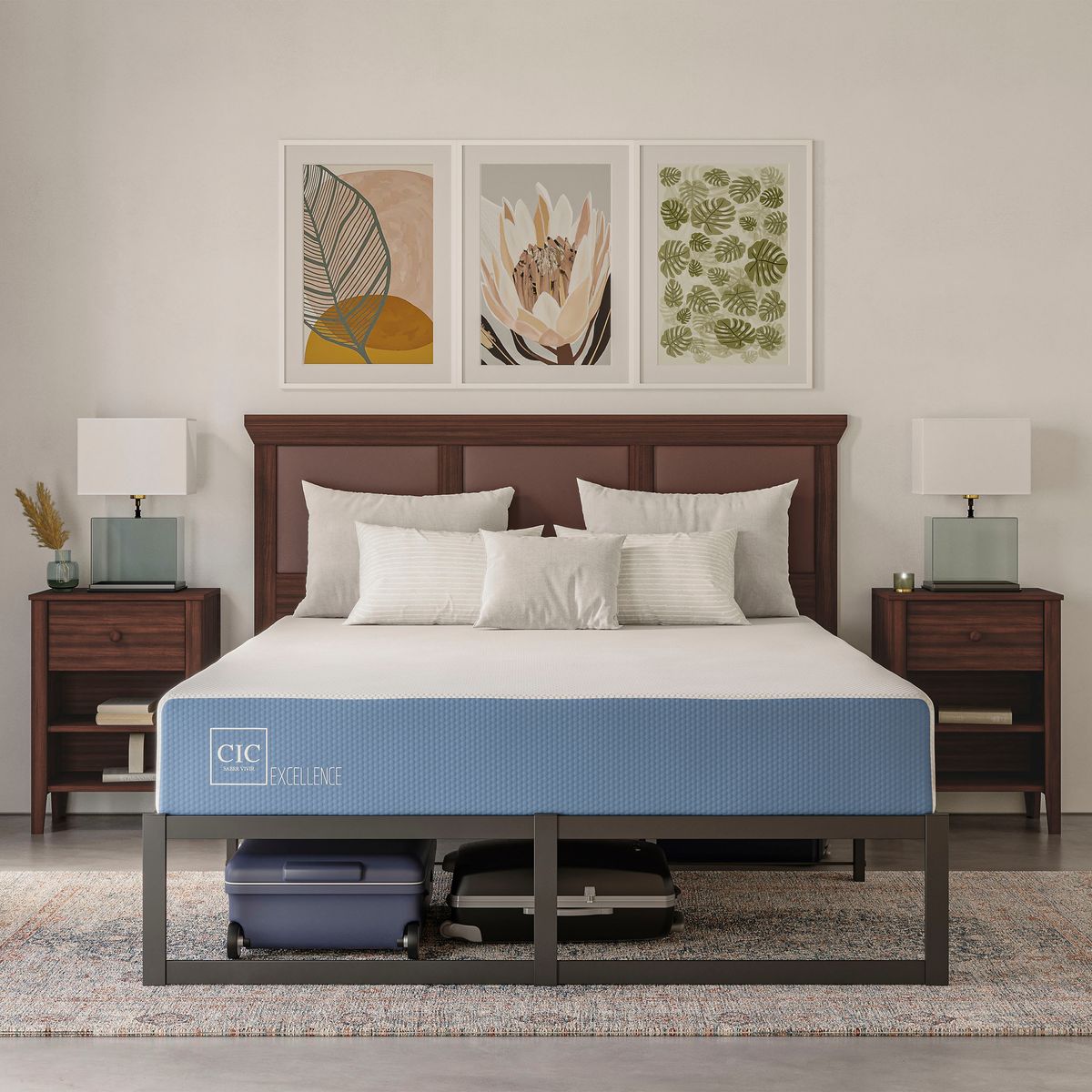 CIC - Cama Iron Smart Excellence 2 Pz + Faldon