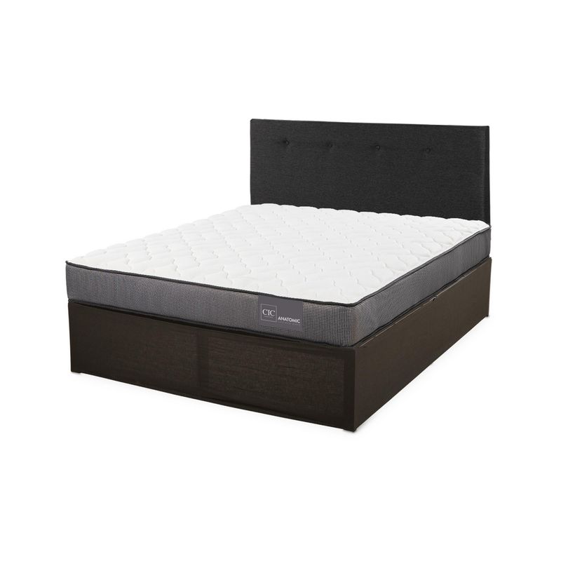 CIC - Cama Iron Smart Anatomic 2 pz respaldo bl + faldon