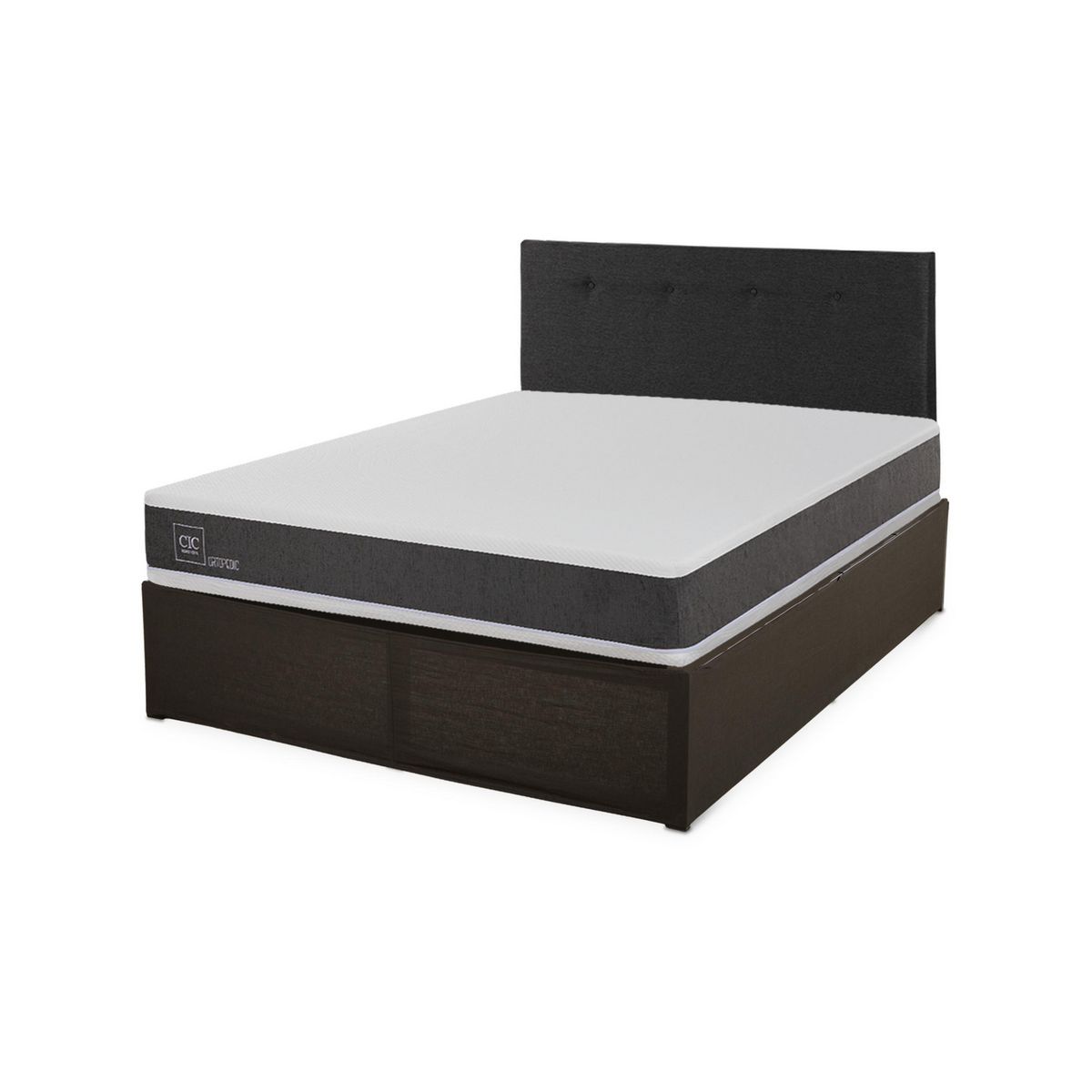 CIC - Cama Iron Smart Ortopedic 2 pz respaldp bl + faldon