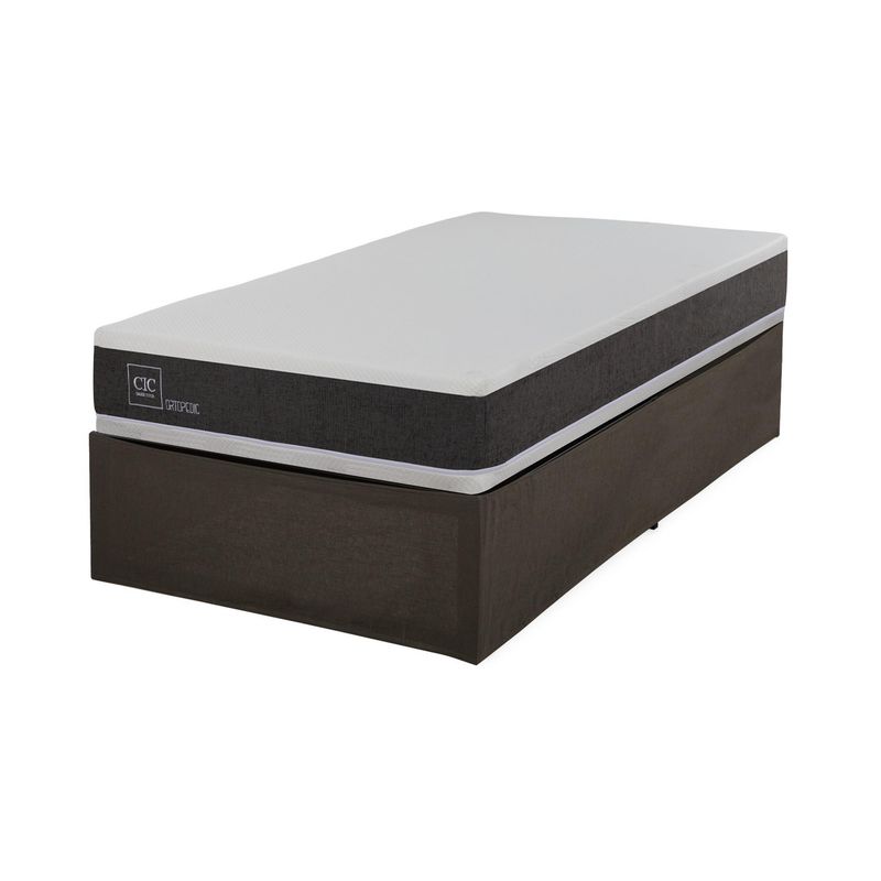 CIC - Cama Iron Smart Ortopedic 1,5 pz + faldon