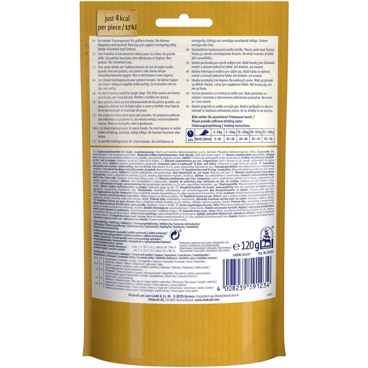 VITAKRAFT - Snack para Perro Todas las edades Carne 0.12 kg