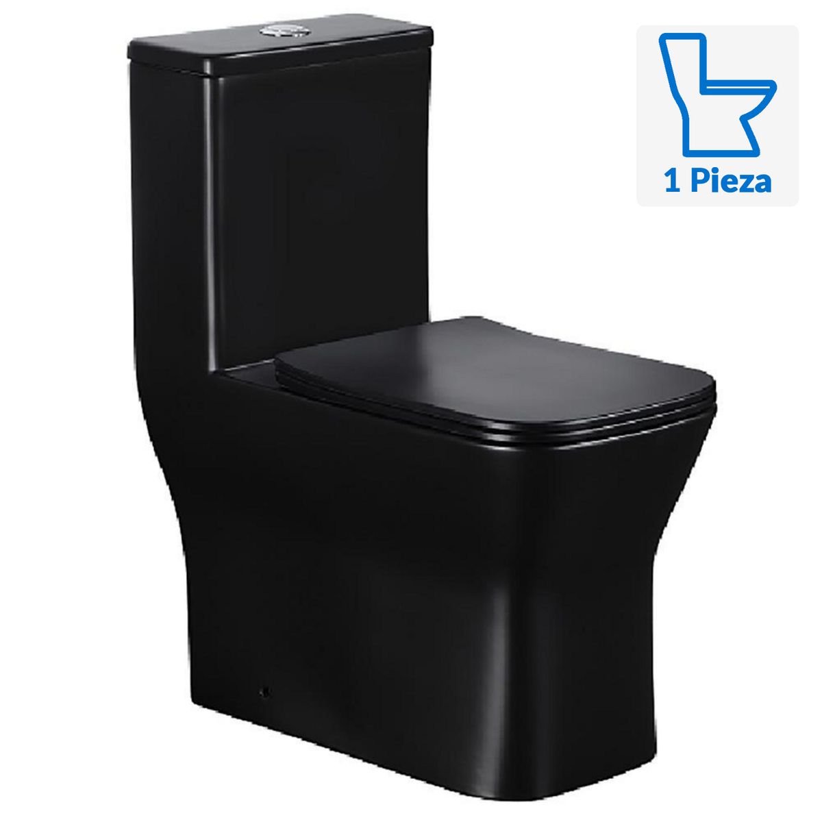 BRIGGS - WC One piece a Piso 30,5 cm 6 Litros Square Negro Mate