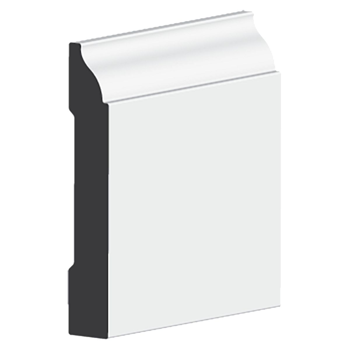 TIMBERMAC - Guardapolvo Pino Finger Blanco 13.5 mm 8.17x300 cm