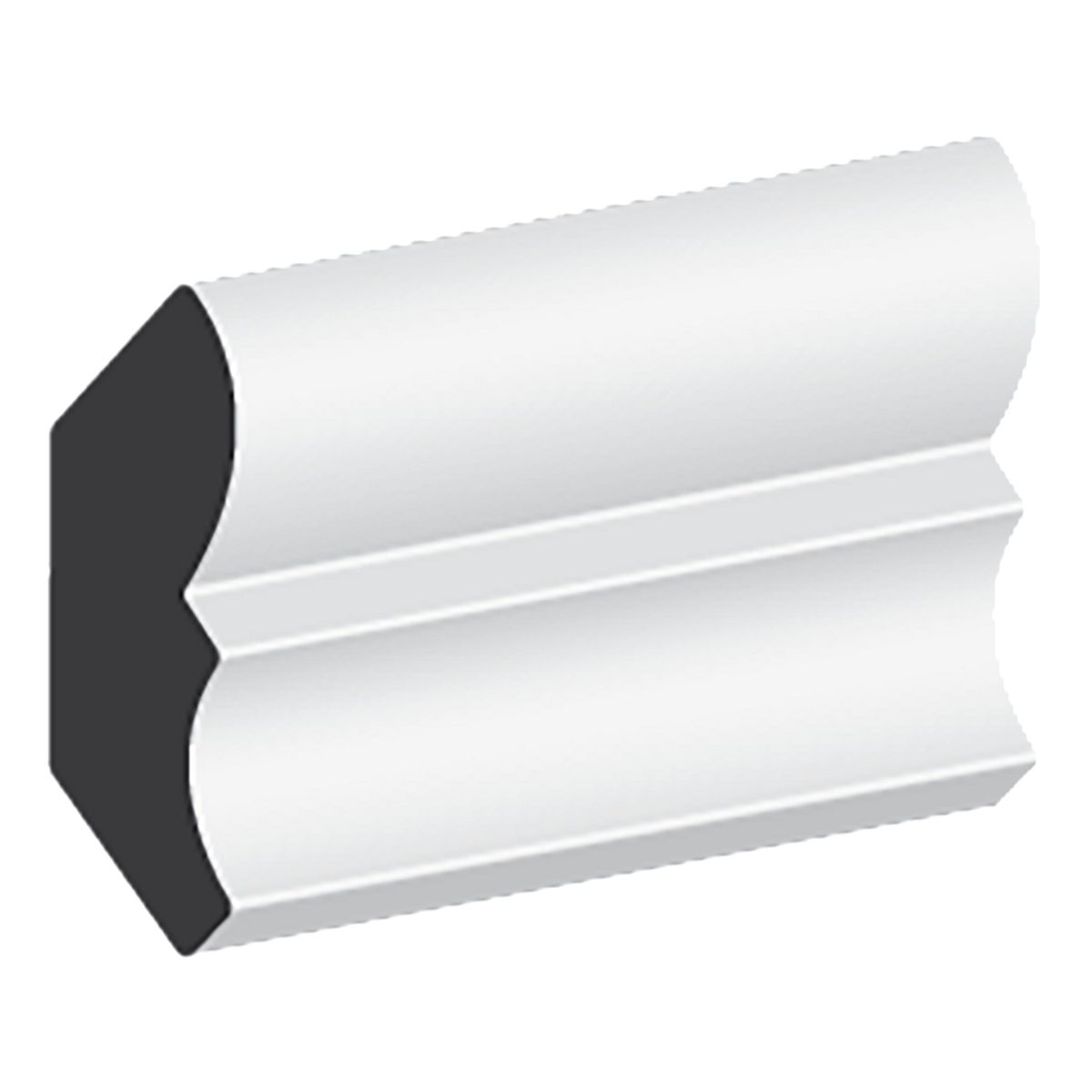 TIMBERMAC - Moldura Cornisa Pino Finger Blanco 13.5 mm 4.05x300 cm