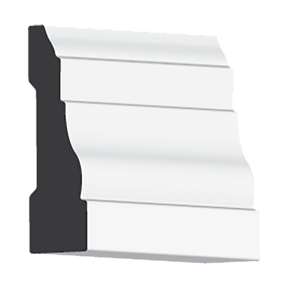 TIMBERMAC - Moldura Pilastra Pino Finger Blanco 16.6 mm 5.63x300 cm