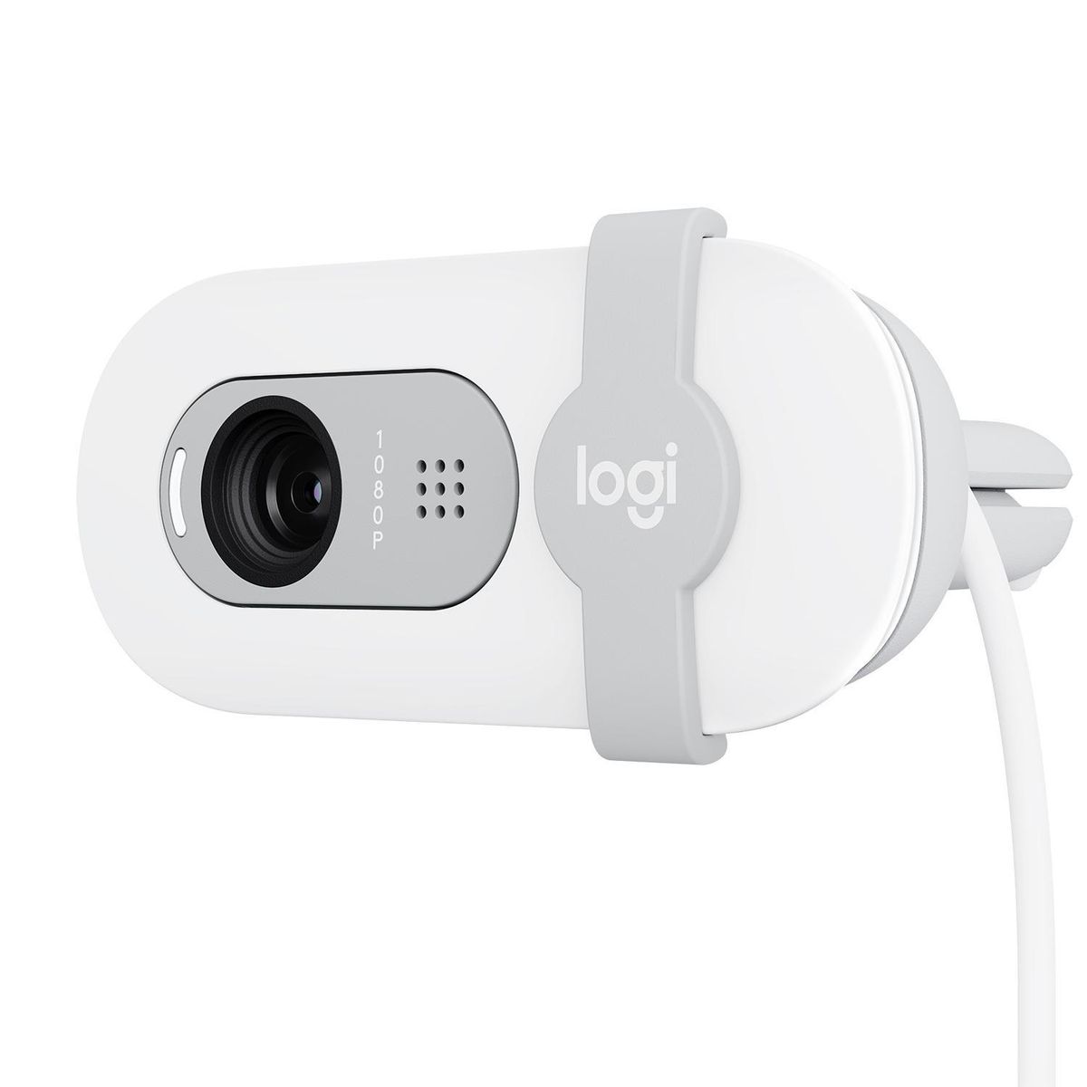 LOGITECH - Cámara web Full HD Brio 100 blanca