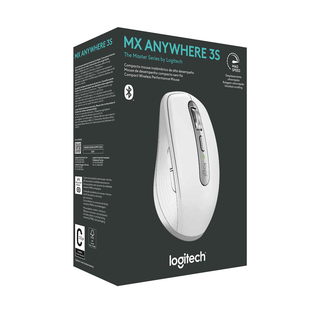 LOGITECH - Mouse inalámbrico MX anywhere 3S gris