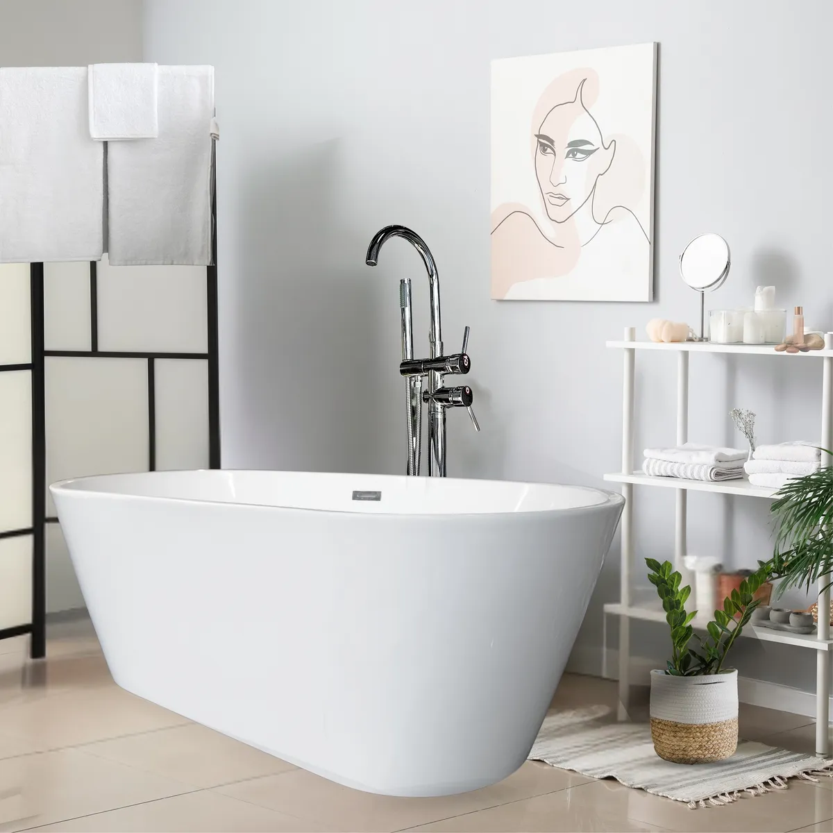 TEBISA - Tina Isla 170x80 cm Elongada Metacrilato