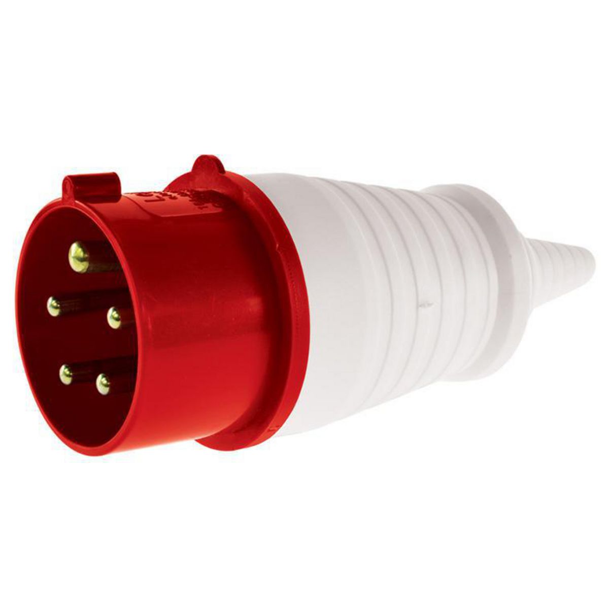 LEXO - Enchufe industrial macho volante IP44, 32A, 380V, 3P+N+T