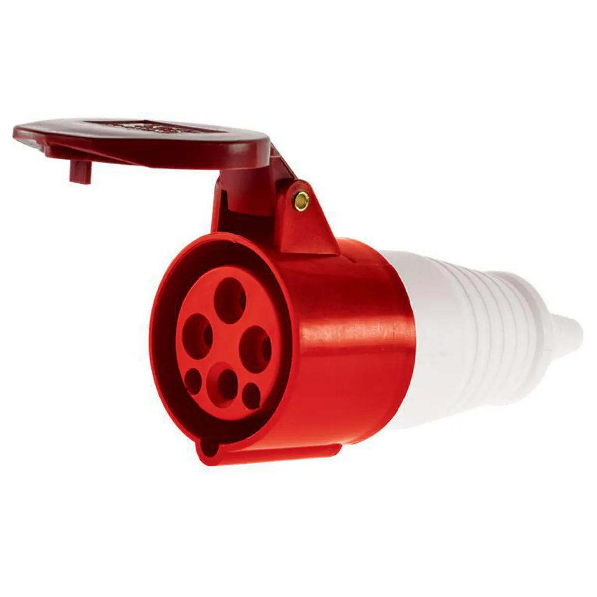 LEXO - Enchufe industrial hembra volante IP44, 16A, 380V, 3P+T