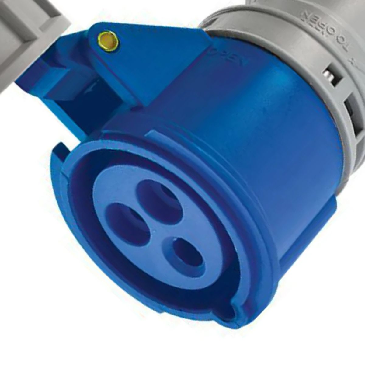 LEXO - Enchufe industrial hembra volante IP67, 16A, 220V, 2P+T