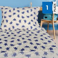 Sabana Fox 1 plaza 144 Hilos Beige