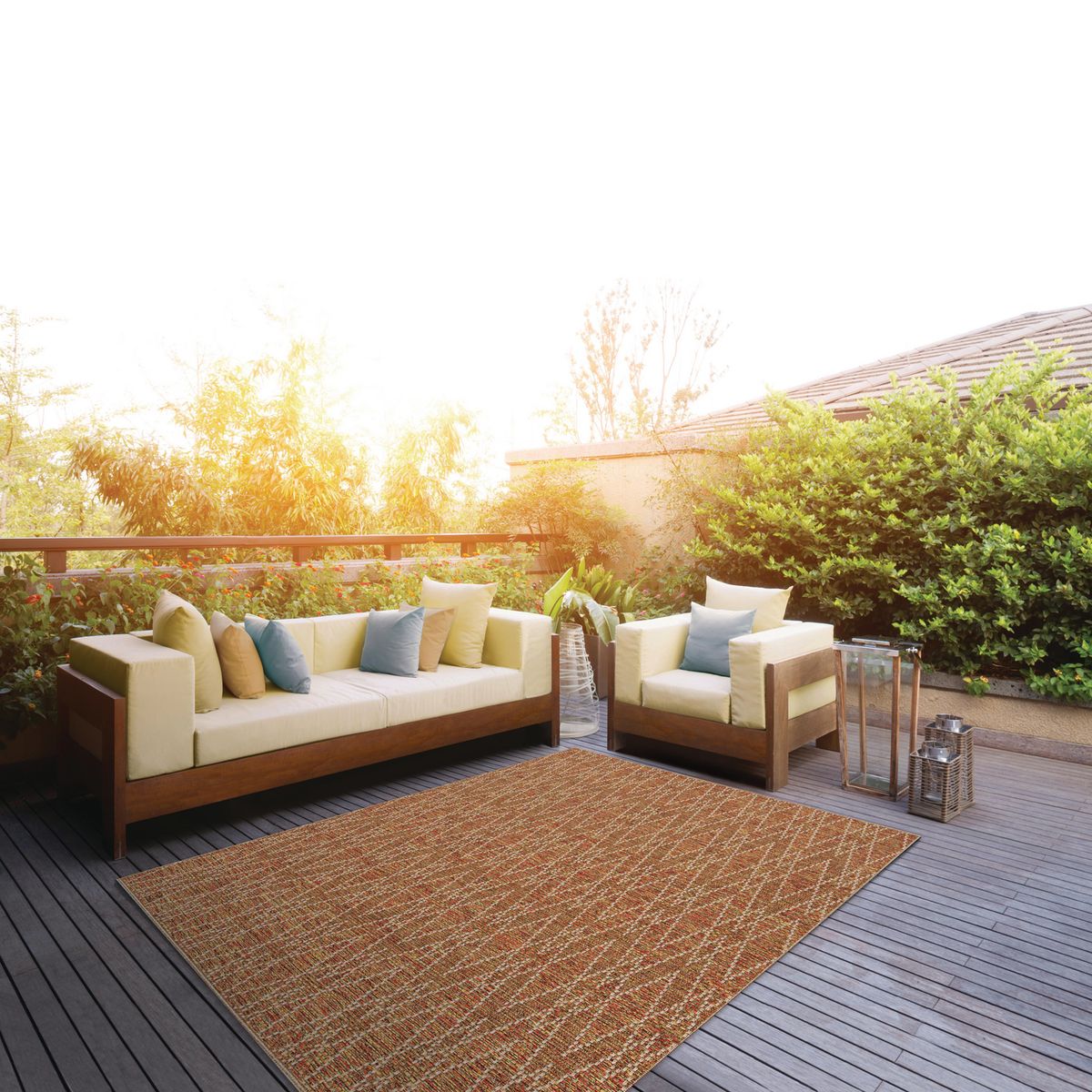 IDETEX - Alfombra Grande Creta 240x330 cm Polipropileno Café