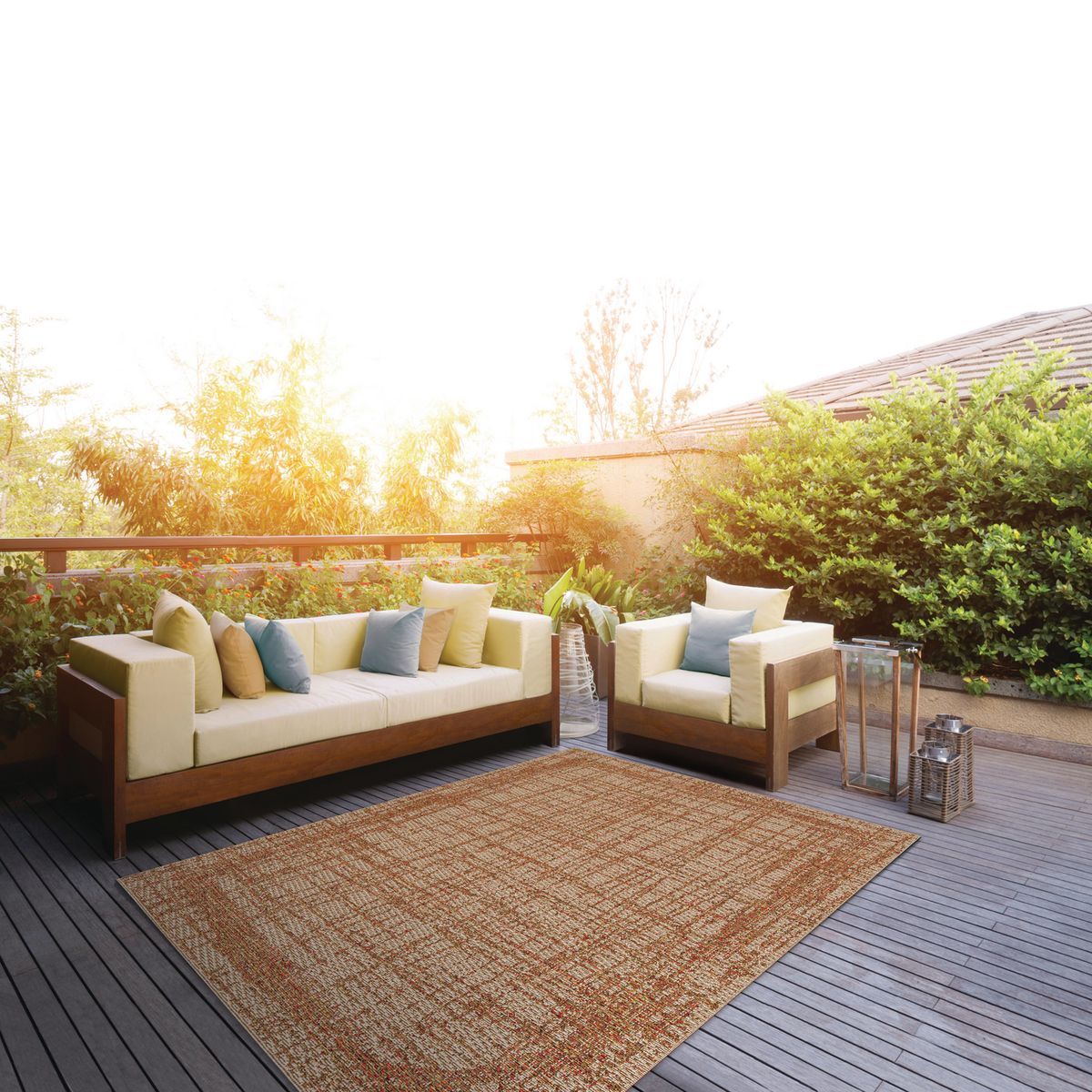 IDETEX - Alfombra Grande Creta 240x330 cm Polipropileno Café