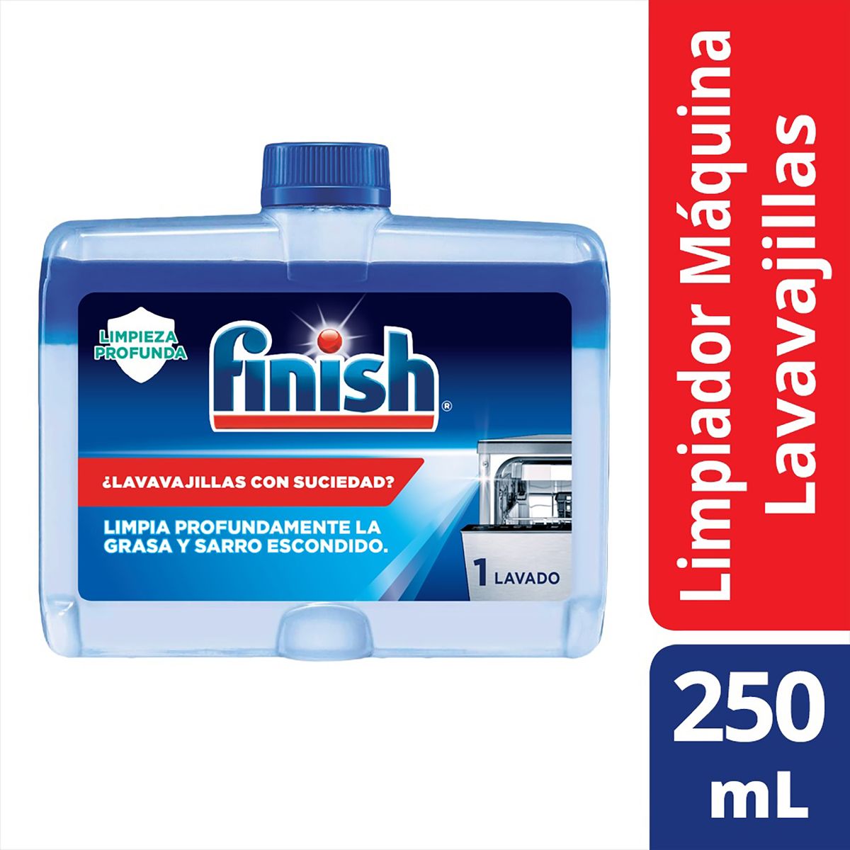 FINISH - Limpiador de Máquinas Lavavajillas 0.25 l Botella