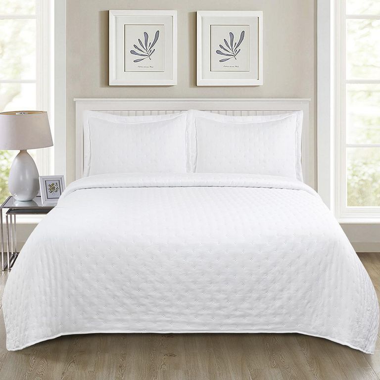 Quilt 1.5 plazas Roma Blanco