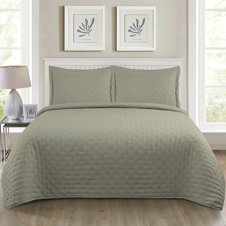 Quilt 1.5 plazas Roma Olivo