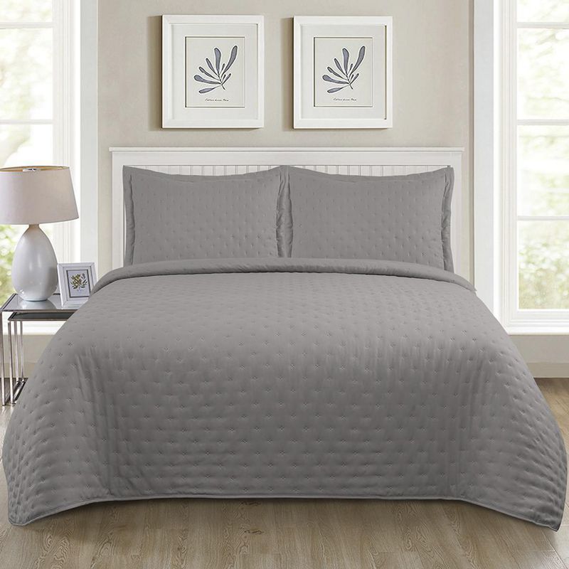 ILLUSIONS - Quilt 1.5 plazas Roma Gris