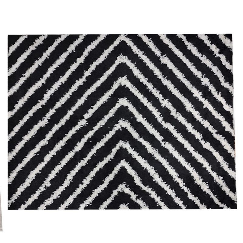 IDETEX - Alfombra Guiza 50x100 cm Polipropileno Negro