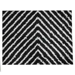IDETEX - Alfombra Guiza 50x100 cm Negro