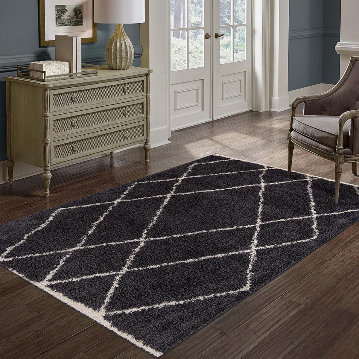 IDETEX - Alfombra Guiza 150x200 cm Polipropileno Marengo