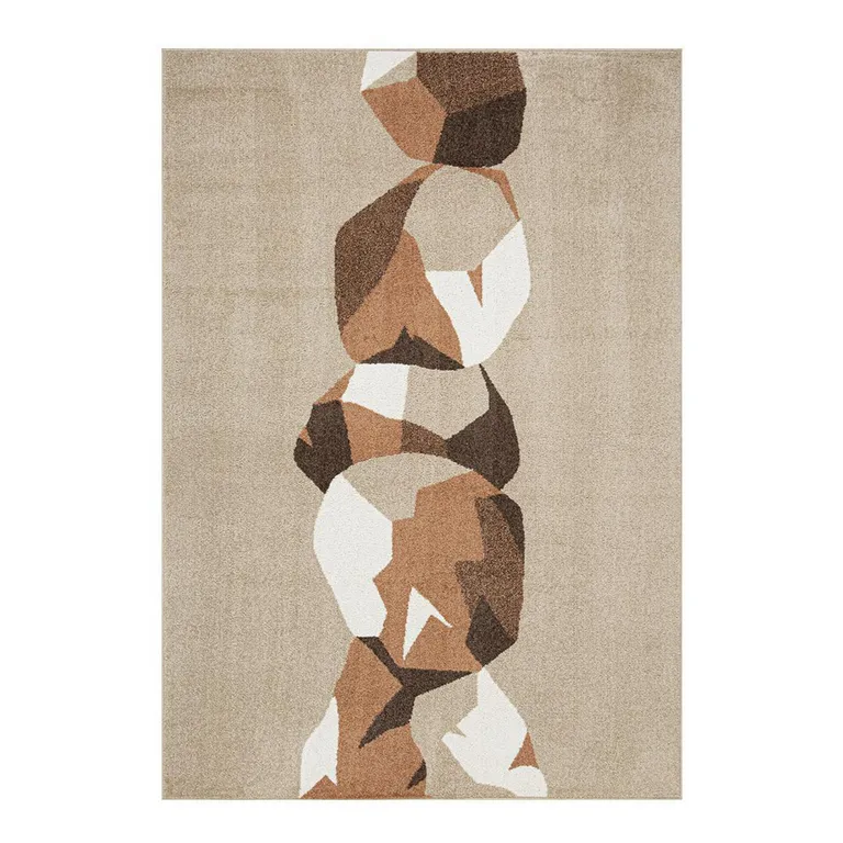 Alfombra 160x235 cm Polipropileno Beige