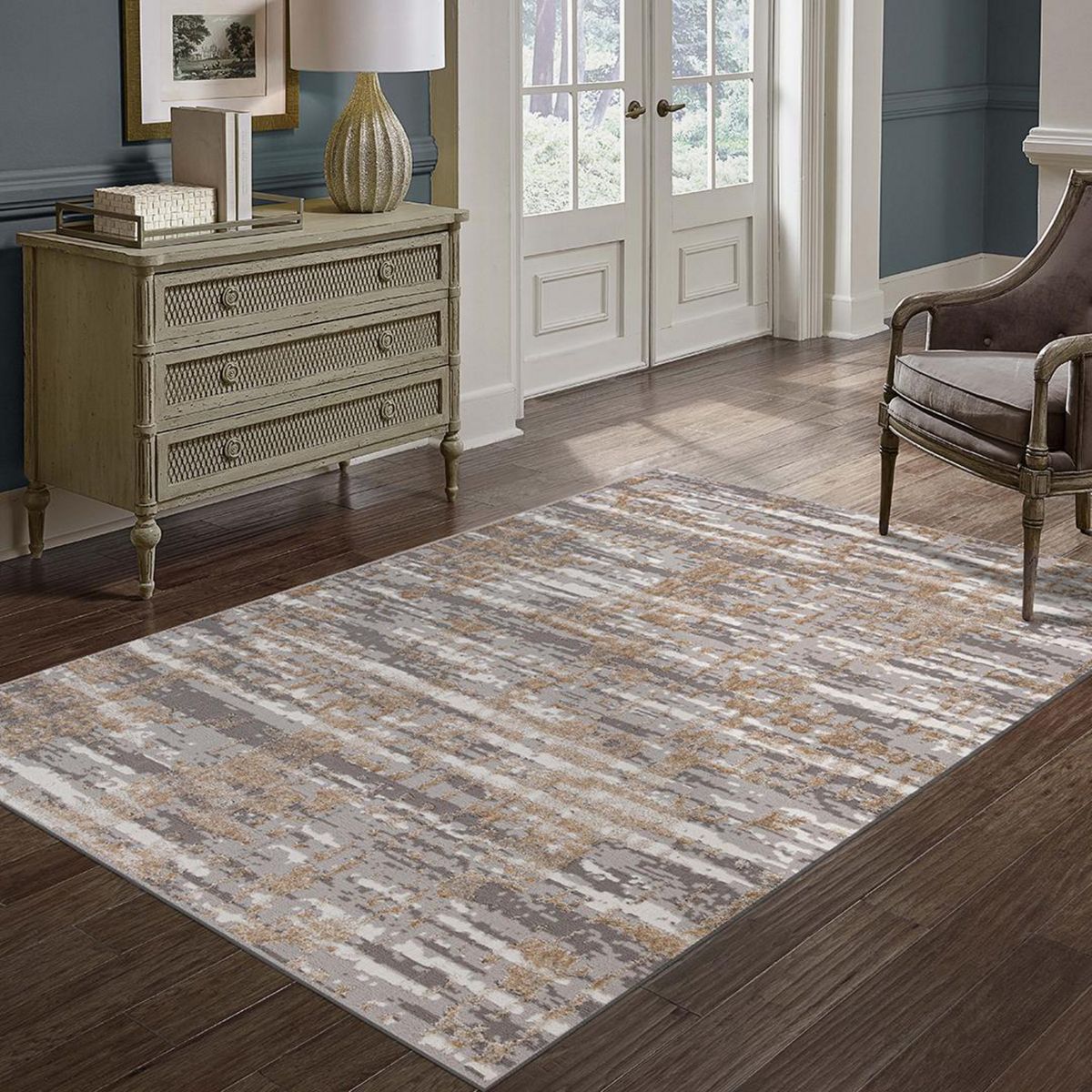 IDETEX - Alfombra Grande Wind 200x280 cm Poliéster Multicolor