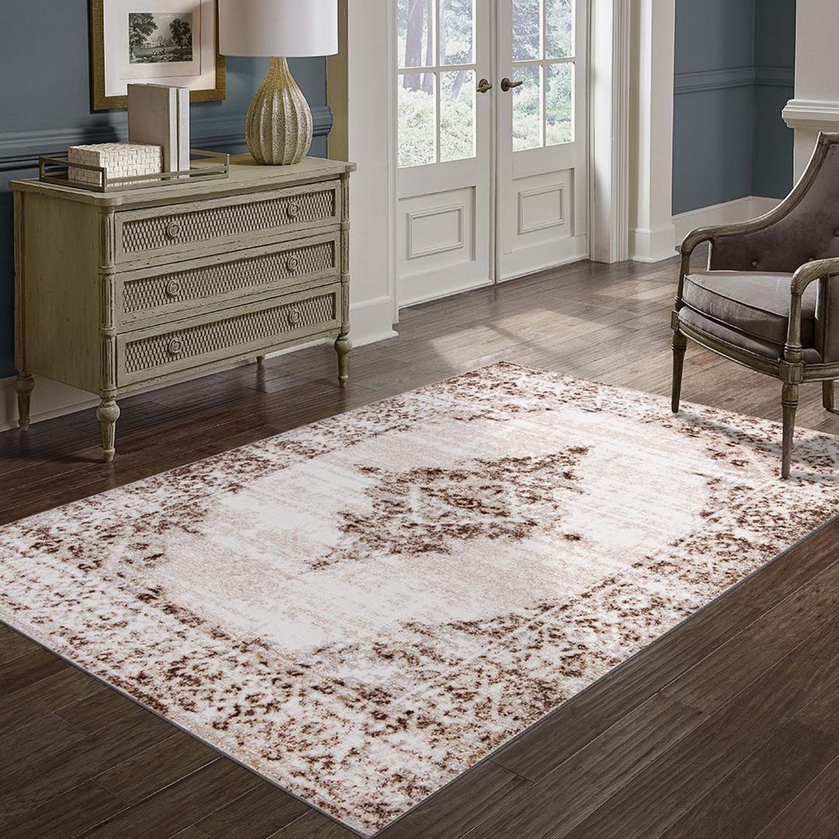 IDETEX - Alfombra Grande Wind 200x280 cm Poliéster Beige