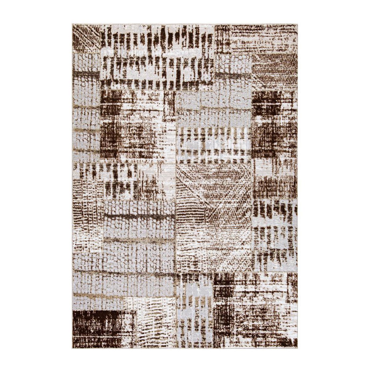 IDETEX - Alfombra Grande Wind 200x280 cm Poliéster Café