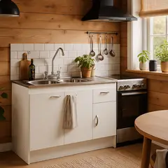 CIC - Mueble Cocina con Lavaplato Derecho 120Cm y Grifería