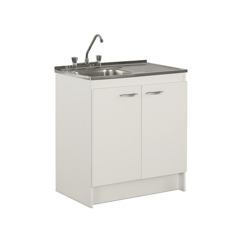 CIC - Mueble Cocina con Lavaplato Derecho 80 Cm y Grifería