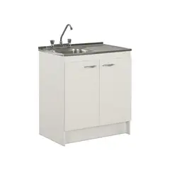 CIC - Mueble Cocina con Lavaplato Derecho 80 Cm y Grifería