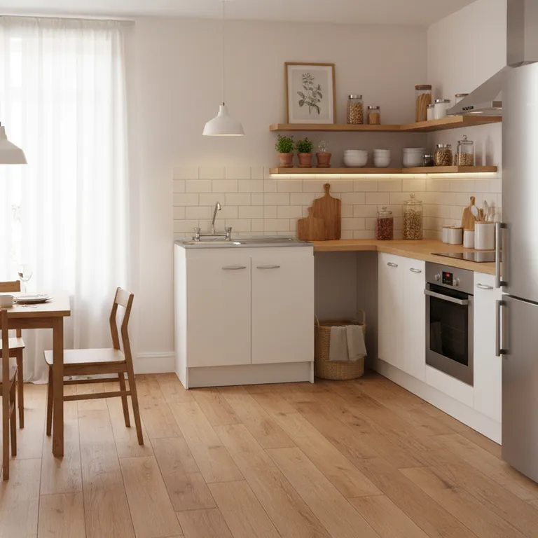 Mueble Cocina con Lavaplato Derecho 80 Cm y Grifería