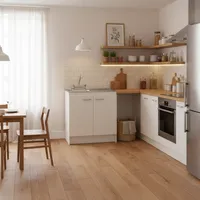 Mueble Cocina con Lavaplato Derecho 80 Cm y Grifería