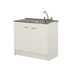 CIC - Mueble Cocina con Lavaplatos Izquierdo 100 Cm y Grifería