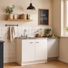 CIC - Mueble Cocina con Lavaplato Derecho 100Cm y Grifería