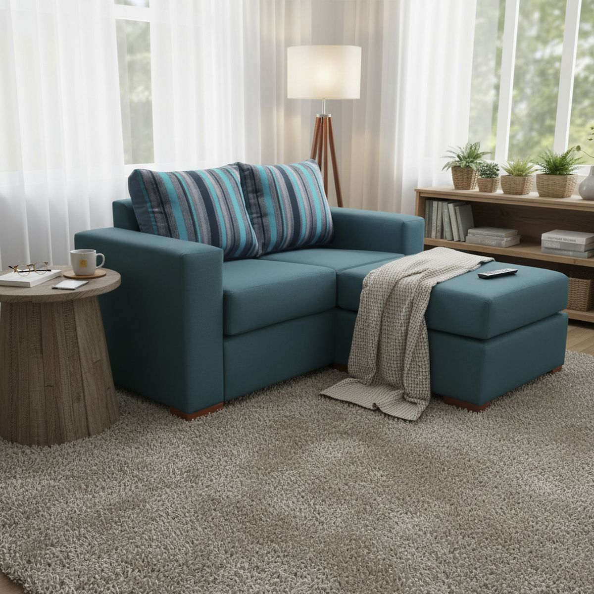 DKORA - Sofá Seccional Celine Intercambiable 2 Cuerpos