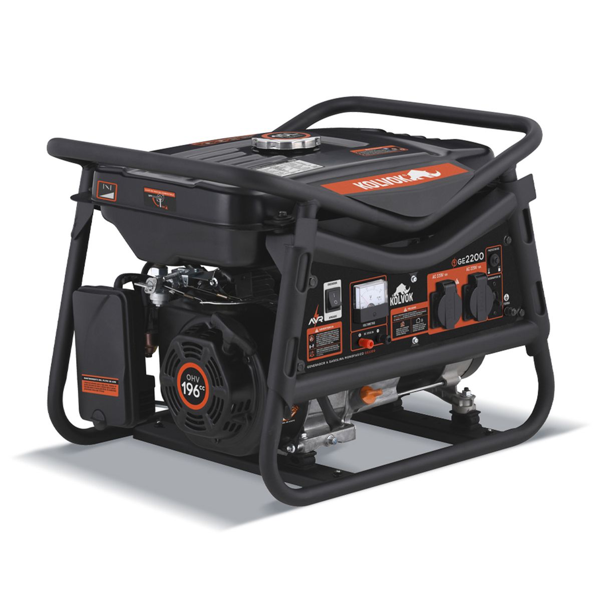 KOLVOK - Generador a Gasolina Partida Manual 2200 W 15 l