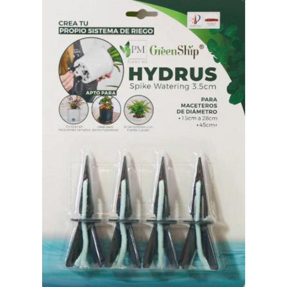 PLANT ME - Sistema autoriego Hydrus 3,5 cm 4 piezas