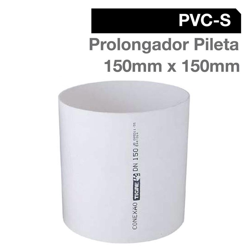 TIGRE - Prolongador Pileta PVC 150mm x 150mm Blanco 1u