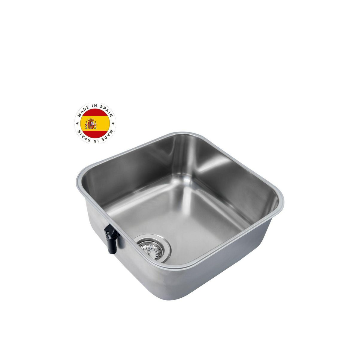 TEKA - Lavaplatos Bajo Encimera con Grifería 1 Cubeta(s) 43.3x18x43.3 cm Acero inoxidable