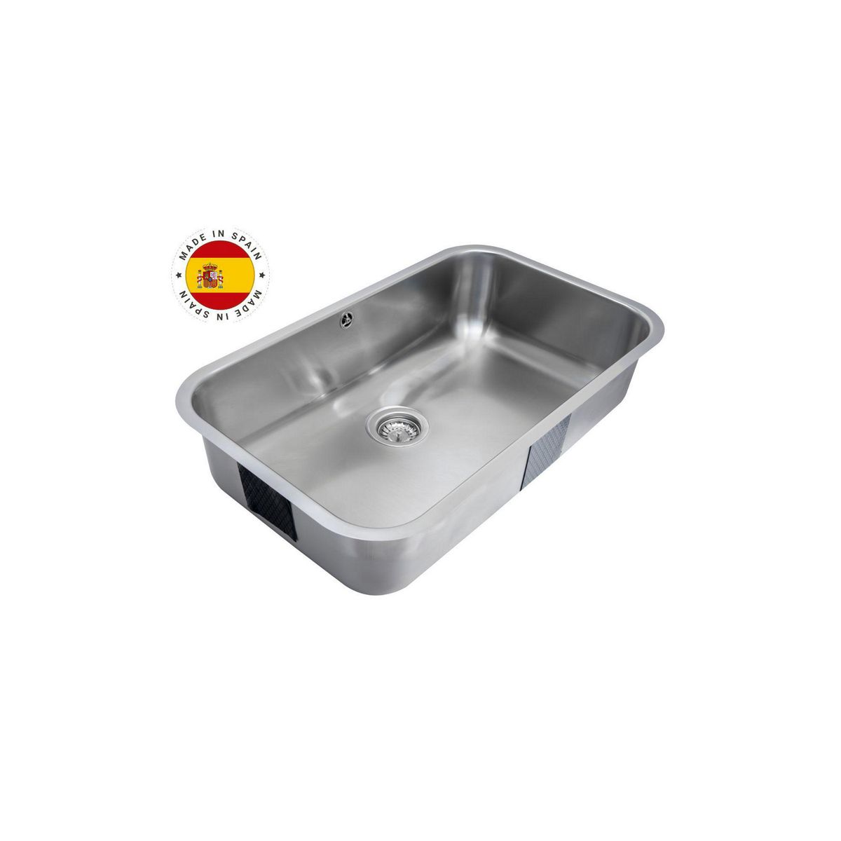 TEKA - Lavaplatos Bajo Encimera con Grifería 1 Cubeta(s) 78.7x20x48.2 cm Acero inoxidable